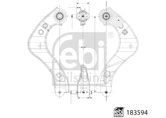 Control/Trailing Arm, wheel suspension